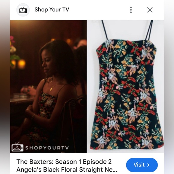 Urban Outfitters Ponte Embroidered Straight-Neck Spaghetti Strap Mini Dress - Picture 1 of 5